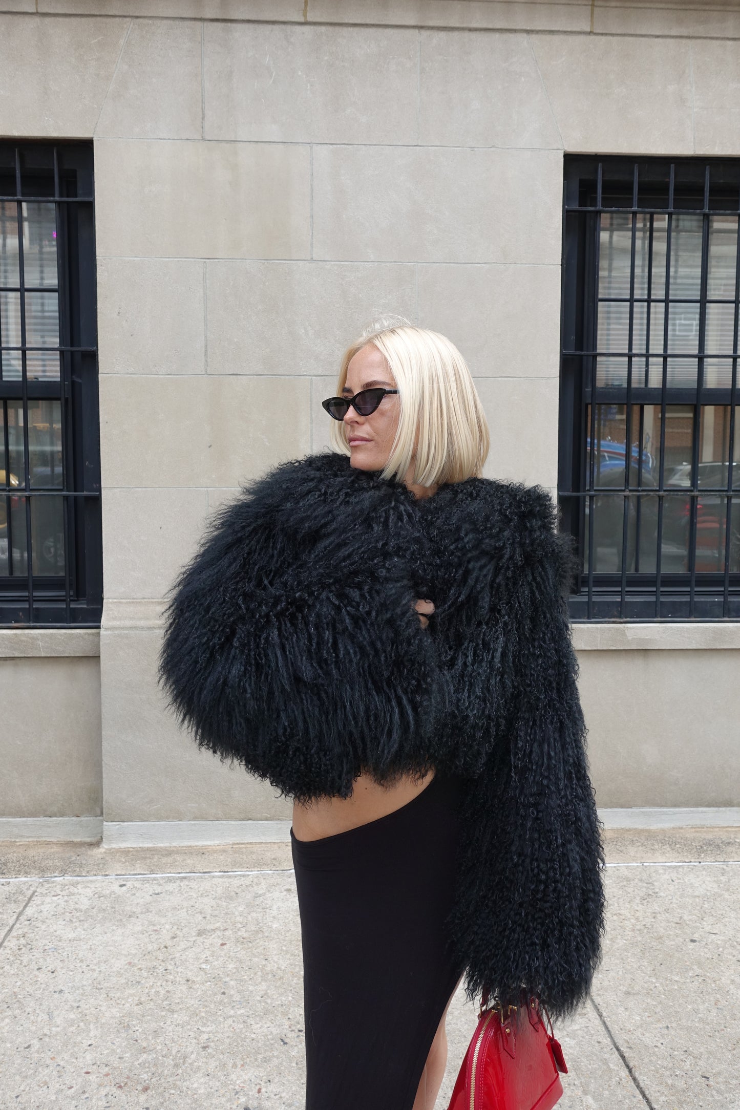 CLOUD COAT - MONGOLIAN FUR