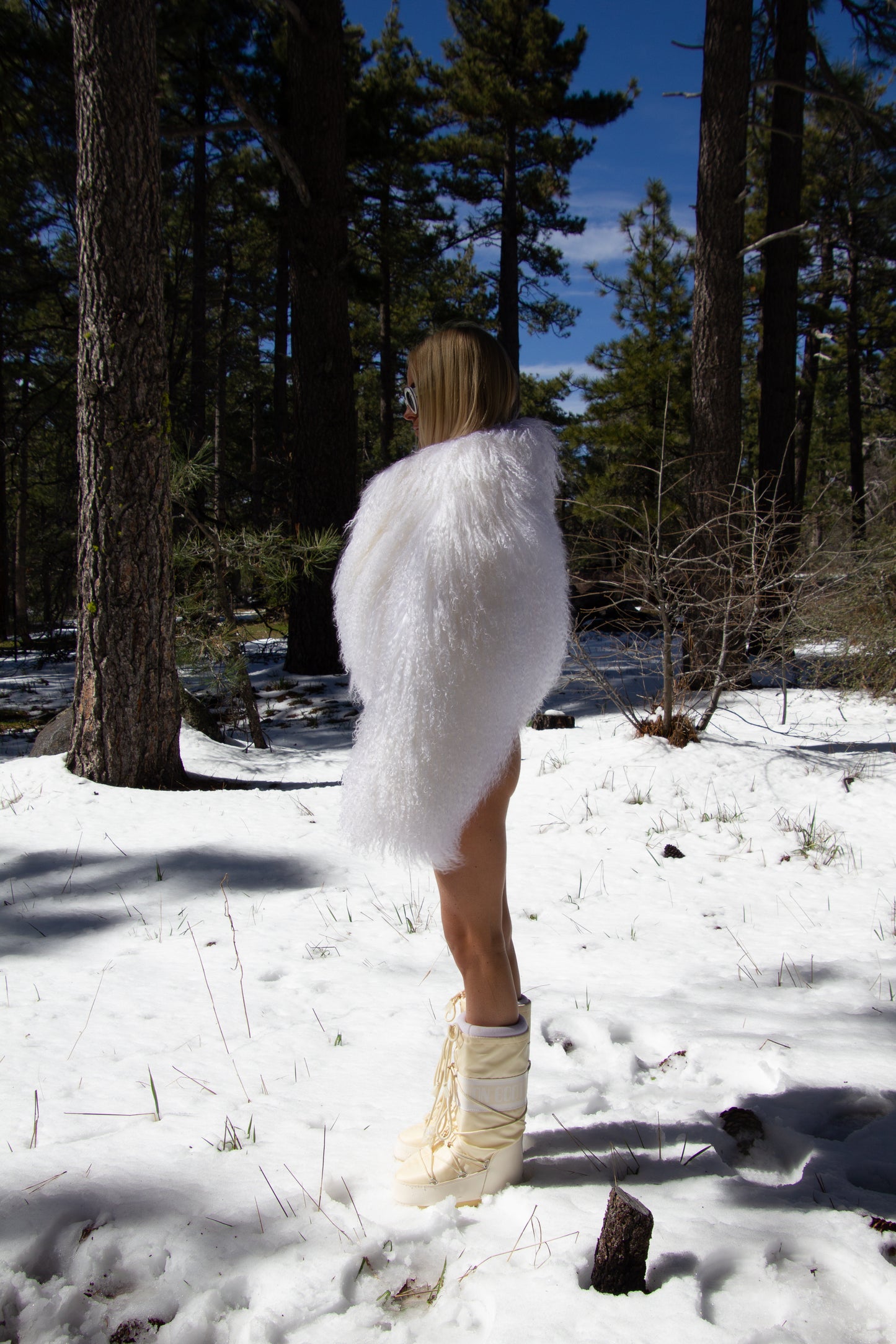 CLOUD COAT - MONGOLIAN FUR