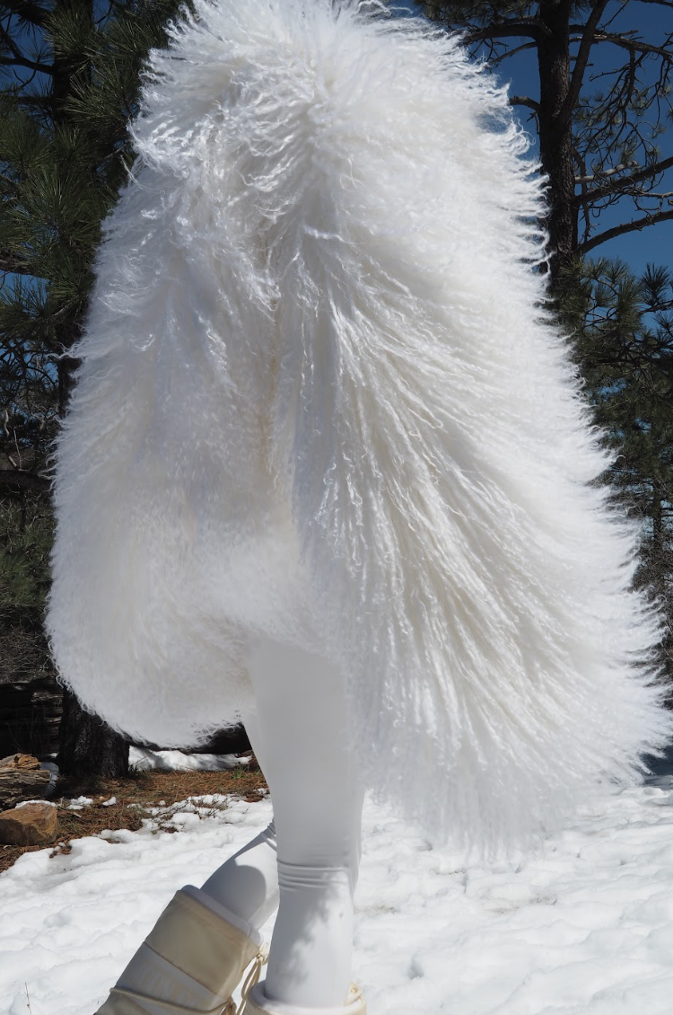 CLOUD COAT - MONGOLIAN FUR